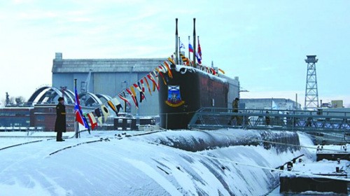 Tàu ngầm hạt nhân chiến lược Type 955 (lớp Borey) đầu tiên của Nga, mang tên Yuri Dolgoruky